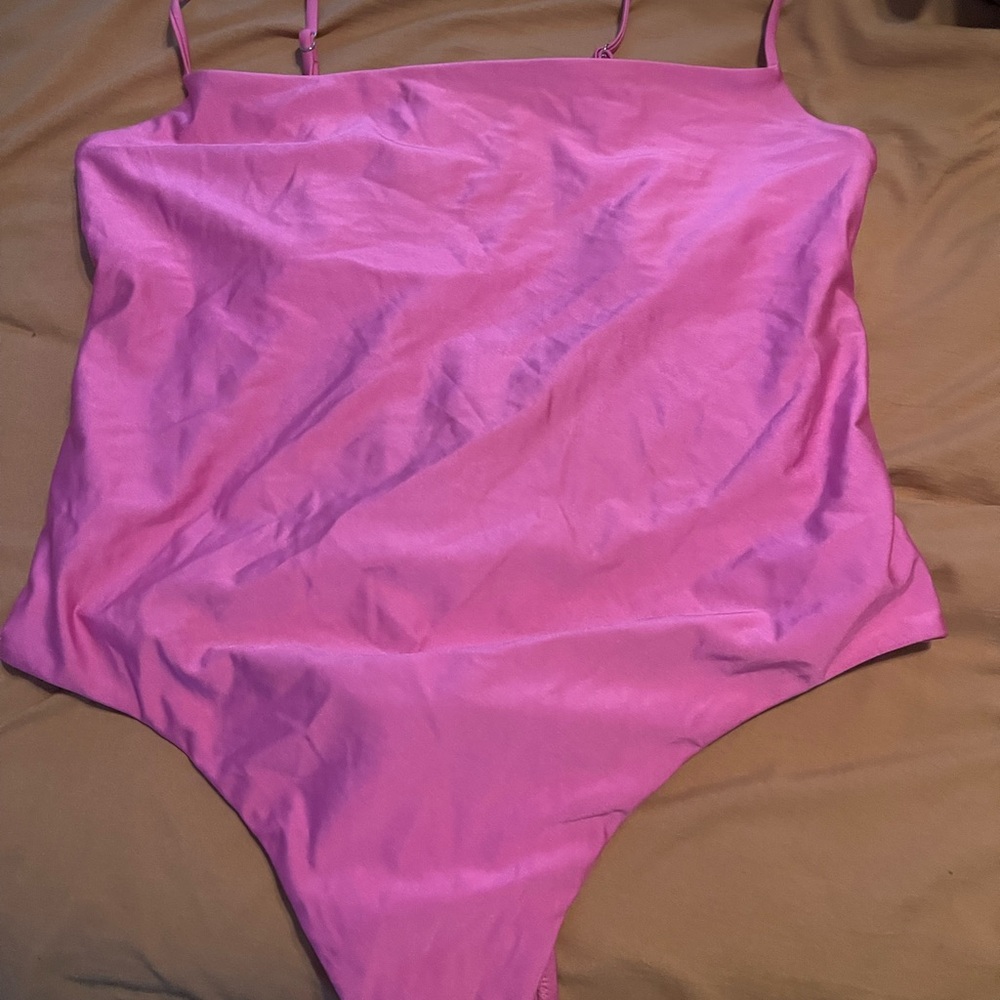 Pink Spaghetti Strap swimsuit